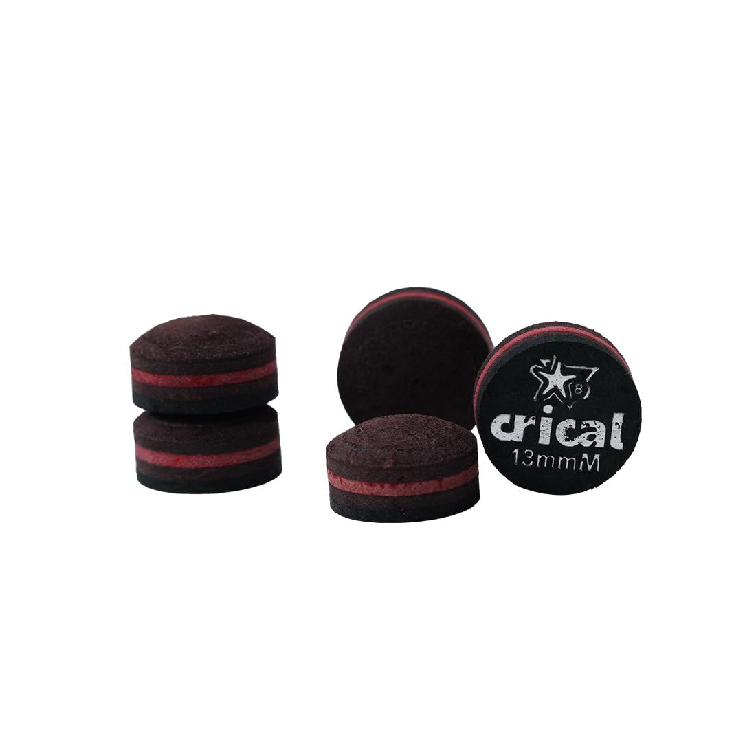 CRICAL Pool Cue Tips 5 Layer Pool Stick Tips (Hardness Soft/Medium/Hard) Billiard Cue Tips (Size 11mm 11.5mm 12mm 13mm) Billiards Accessories - 5 Pieces-image-33