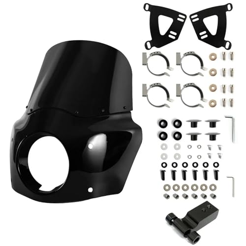 Kit de carénage de pare-brise moto custom Softail Street Bob FXBB FXBBS gris