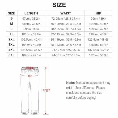 Oudrspo Pantalon de Pyjama Femme Blueberry, Jambes Larges, Pantalon de détente décontracté avec Cordon de Serrage – vue 2