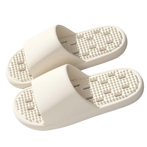 Chanclas de baño para hombre, diseño calado, pantuflas para mujer, puntera abierta, pantuflas de verano, ligeras, transpirables, suela antideslizante, de secado rápido, pantuflas de playa y piscina