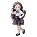 sharprepublic 12 Pouces 23 Articulations Mobiles BJD Poupée 31cm 1/6 Maquillage Dress Up Mignon Poupées avec Robe de Mode pour Les Filles Jouet - Gris