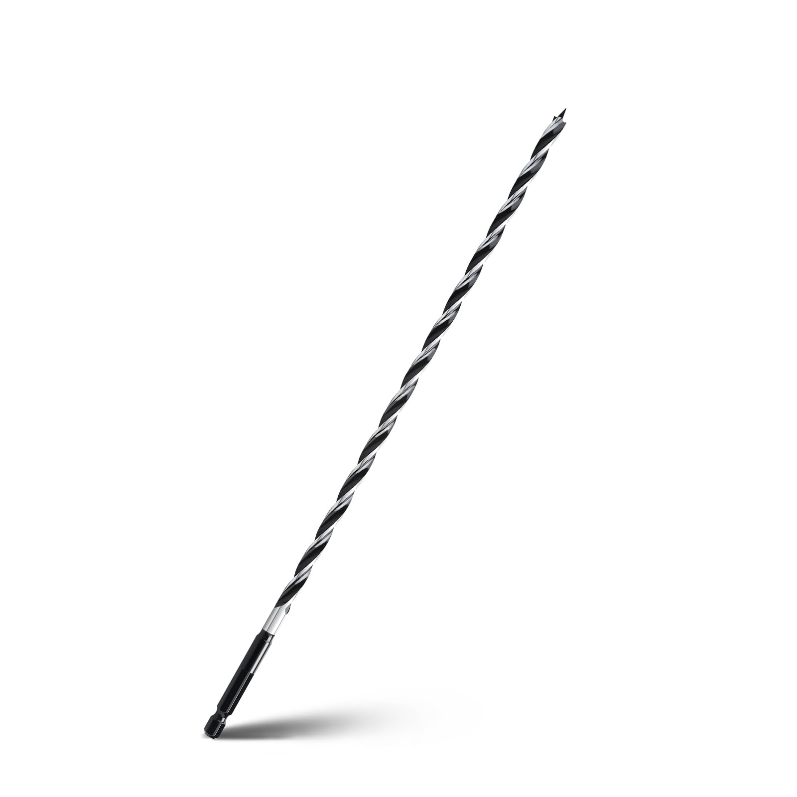 1/4" x 12" Auger Drill Bit for Wood, Hex Shank Tri Flute Ship Auger Long Drill Bit for Soft and Hard Wood,Tree Stump,Plastic,Drywall and Composite