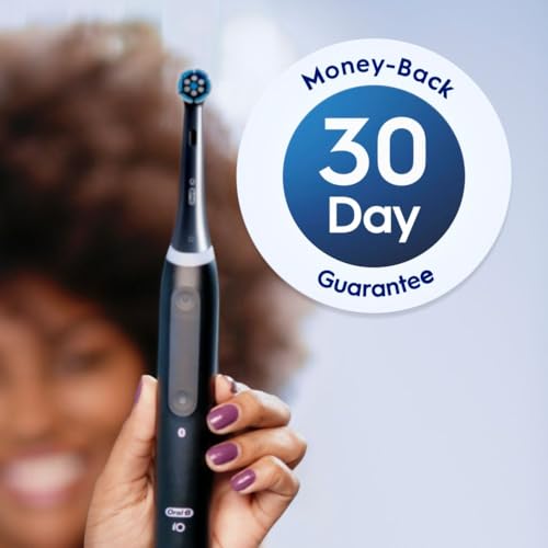 Image of Oral-B iO Series Gentle Care Electric Toothbrush Replacement Brush Heads for an Oral-B Electric Toothbrush, 4 Count, Black