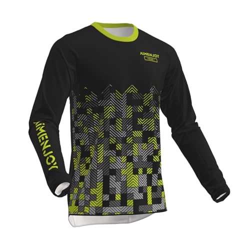 Maillot De Ciclismo para Hombre, Camiseta para Montar En Bicicleta, Maillot De Motocross, Que Absorbe La Humedad, Transpirable Adecuado para BMX/MTB Y Otros Deportes De Ciclismo (Style-16,XXL)