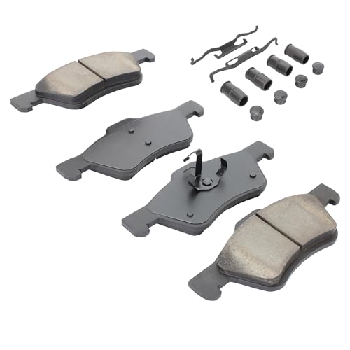 Image of QUALITY-BUILT Front Ceramic Brake Pads, Premium 1001-1047BC, Compatible with 2009-2012 Ford /Mazda /Mercury (Escape,Mariner,Tribute)