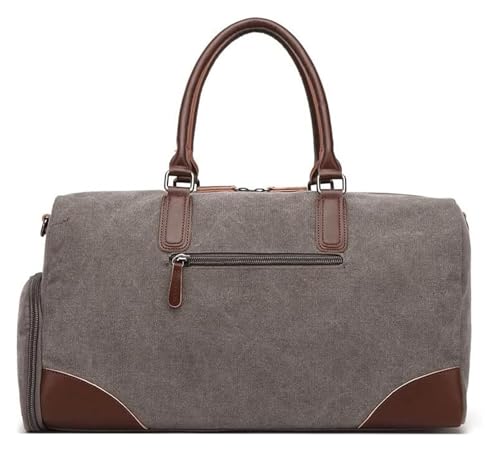 Travel Bag Canvas Tote Gym Bag with Shoe Bin Designed for Outdoor Leisure Travel Travel Portable Single Shoulder(5)4