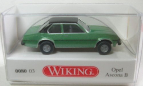 Preisvergleich Produktbild Wiking 008003 - Opel Ascona B - jadegrün metallic (1:87)