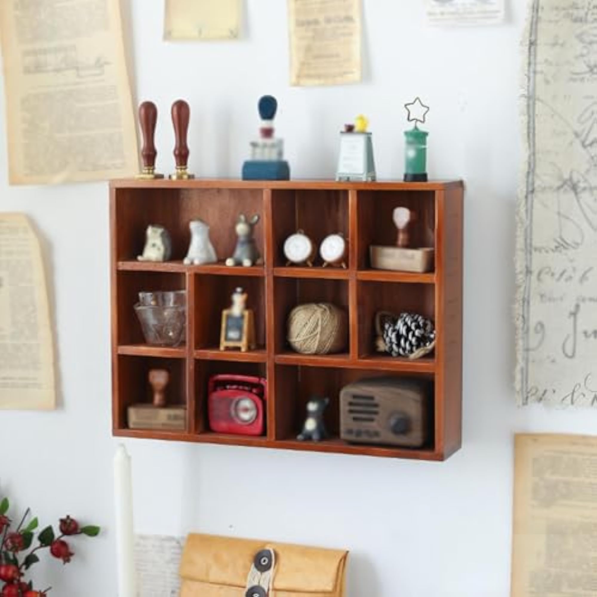 Shadow Box Display Shelf for Figurines