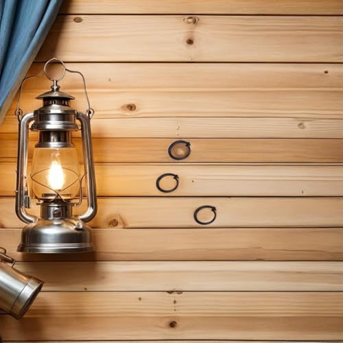 Ganchos de plástico negro para cortinas romanas resistentes pack de 60 piezas 7