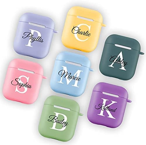 Mudeaty Custom AirPods 1&2 Case,Personalized Gift Shock Absorption Soft Cover Design Your Own for Tercera Generacion with Keychain