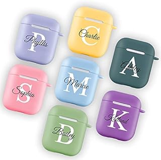 Mudeaty Custom AirPods 1&2 Case,Personalized Gift Shock Absorption Soft Cover Design Your Own for Tercera Generacion with Keychain