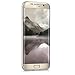 kwmobile Case Compatible with Samsung Galaxy S7 Edge - Case Clear TPU Cover with Design - Marble White/Gold