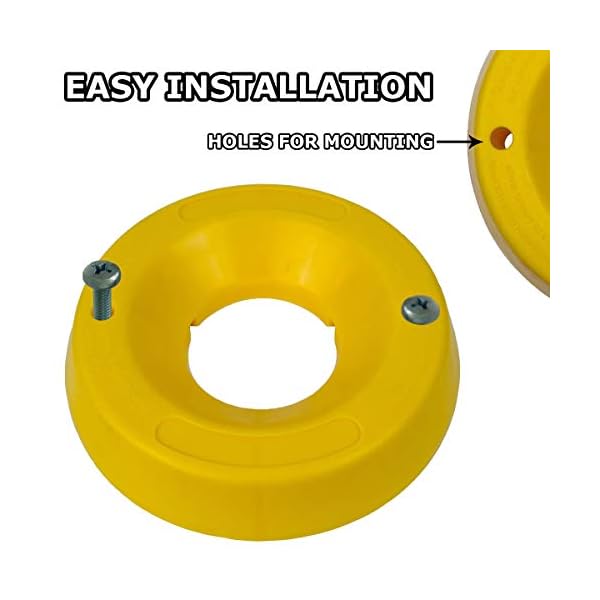 VaygWay Trailer Tongue Jack Wheel Dock Heavy Duty Yellow Wheel