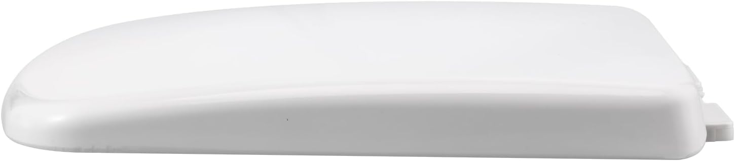 Derefine Toilet Seat,Stonewood Molded Wood with Color Matched Plastic Hinges Elongated Toilet Seat,Commercial Heavy Duty Open Front Toilet Seat, White (#1)