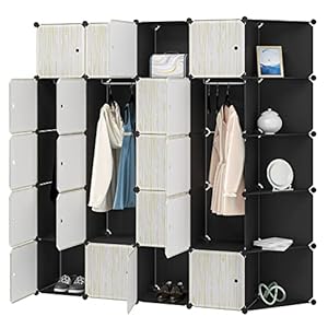 WOLTU Kleiderschrank SR0102she mit 13 Fächern