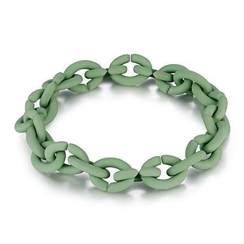 ZQA Resin Chain Bracelet for Men Women Trendy Bracelet Colorful Acrylic Cricle Bracelet for Mother Daughter Sister Christmas Birthday Thanksgiving Gifts