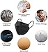 8 Pack Individually Wrapped Large Black EZWELL KF94,Premium Thick 4-Layer Face Shields for Hygiene Security Protection,Block Fine Dust,All Day Comfort Wear w. High Elastic Ear Loops,Made in Korea