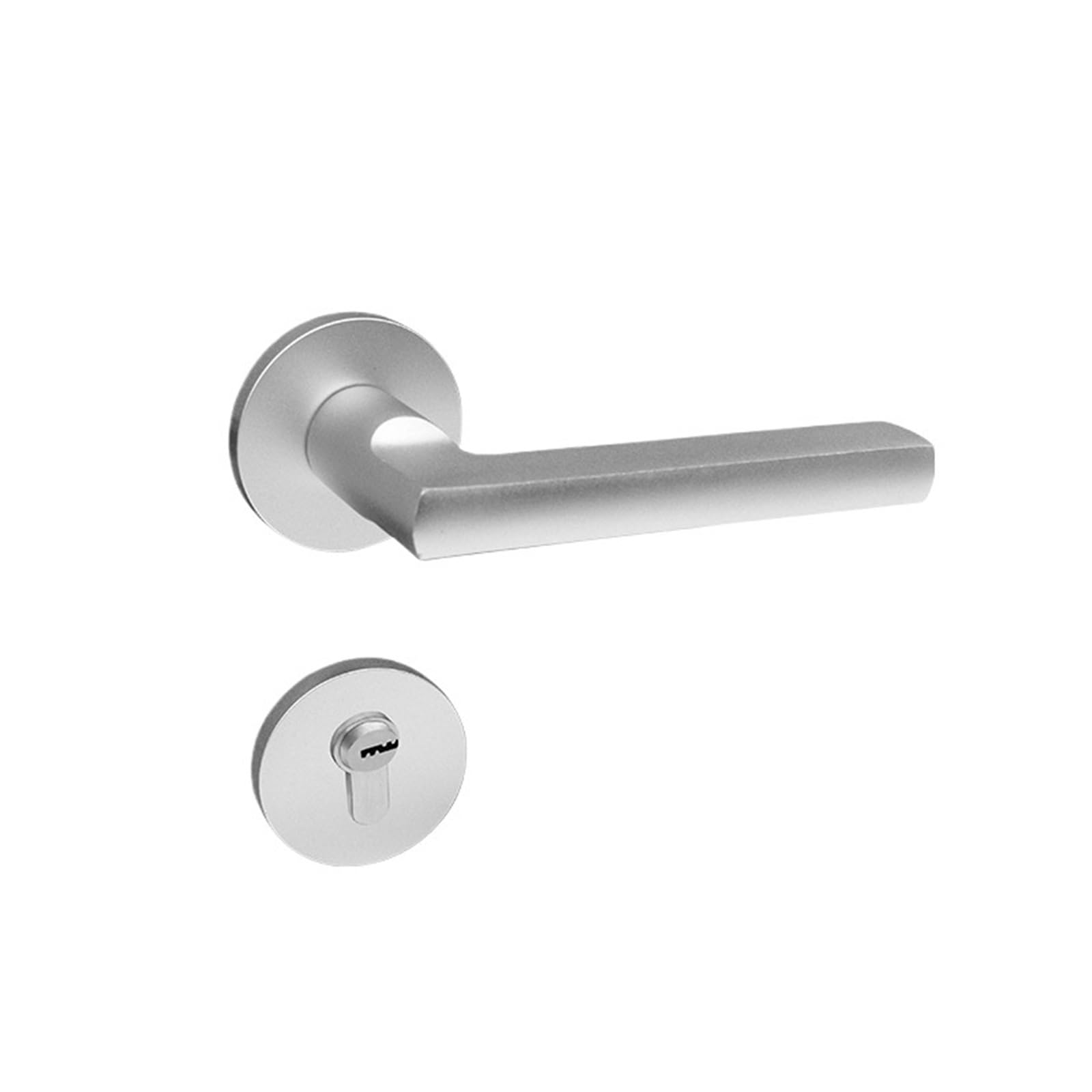 Serrure fendue en aluminium pour porte en bois de chambre à coucher moderne