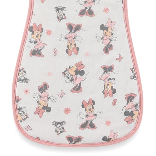 Image of Disney Baby Minnie Mouse Burp Cloths 3 Pack 20 inch x 10 inch Burping Rags Infants