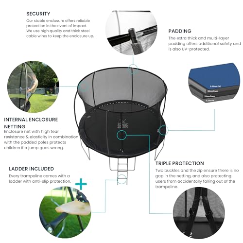 Zero Gravity Ultima 4 14ft Trampoline - Black Edition - 3