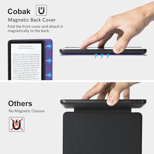 Image of CoBak Magnetic Case for 7 inch Kindle Paperwhite 12th Gen 2024 and Kindle Colorsoft - Compatible with iPhone MagSafe, for Samsung /Belkin /Anker Wireless Charging Pads, Lightweight, Auto Sleep Wake