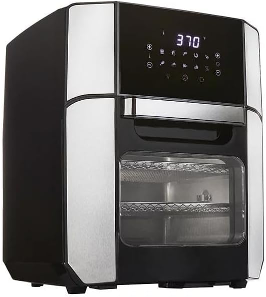 Horno freidora de aire digital de 12.6 cuartos de galón con 3 bandejas