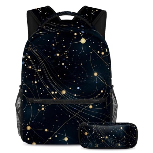Sac à dos d'école grand format Virgo Print 94 avec trousseau scolaire imprimé Vierge