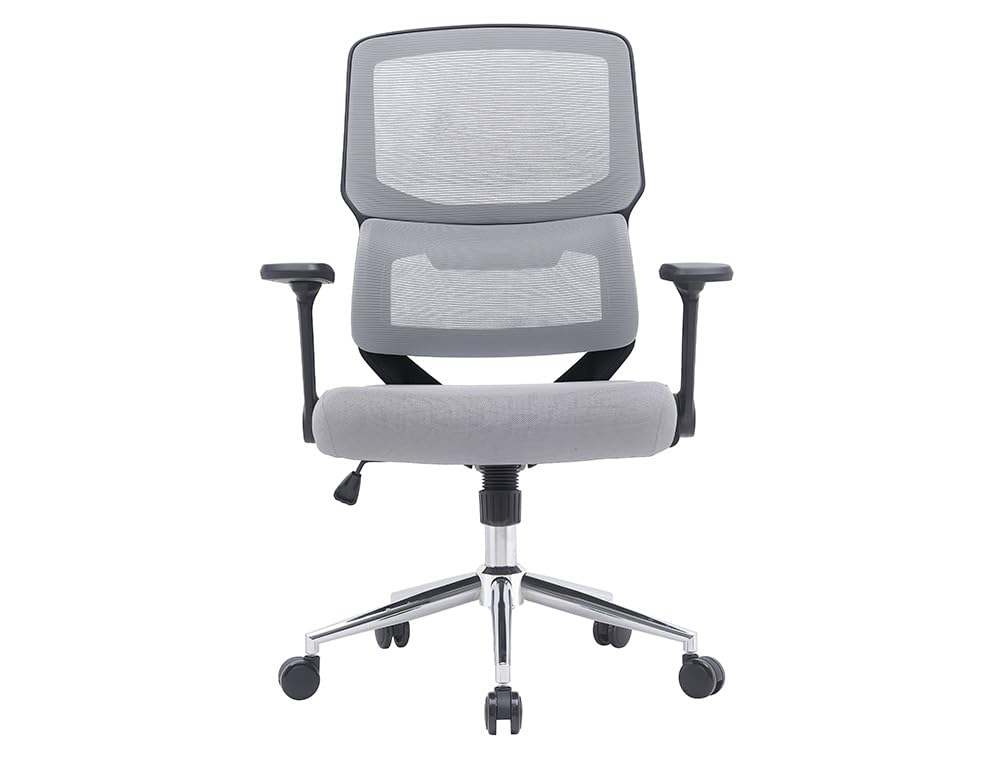 Chaise de bureau Lucca en maille respirante avec base métallique stable Q-Connect