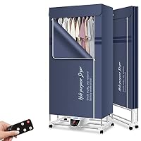 Amazon｜折りたたみ式衣類乾燥機、5ボタン室内衣類乾燥機、リモコン
