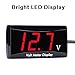 DC 12V Car Digital Voltmeter - AIMILAR LED Display Voltage Volt Meter Gauge for Car Motorcycle (Red)