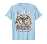 Stranger Things Vintage Hawkins High Hellfire Camiseta, Hombre, Azul Bebé, XXL