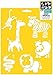 Delta Creative Stencil Mania Stencils, 7 by 10-Inch, SM97-0790 Wild Animals
