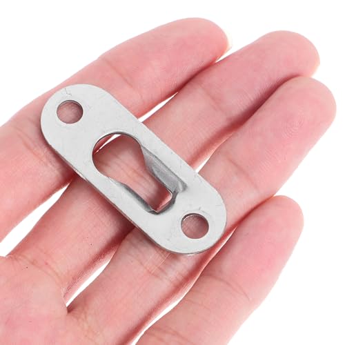 Image of TEHAUX 20pcs Heavy Duty Metal Keyhole Hangers for Wall Mounting Picture Frames Mirrors Iron Mount Hardware Easy Install