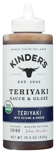KINDERS Organic Teriyaki Sauce & Glaze, 15.5 OZ
