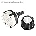uxcell 1P12T 1 Pole 12 Throw 1Deck Band Channel Rotary Switch Selector with Plastic Knob
