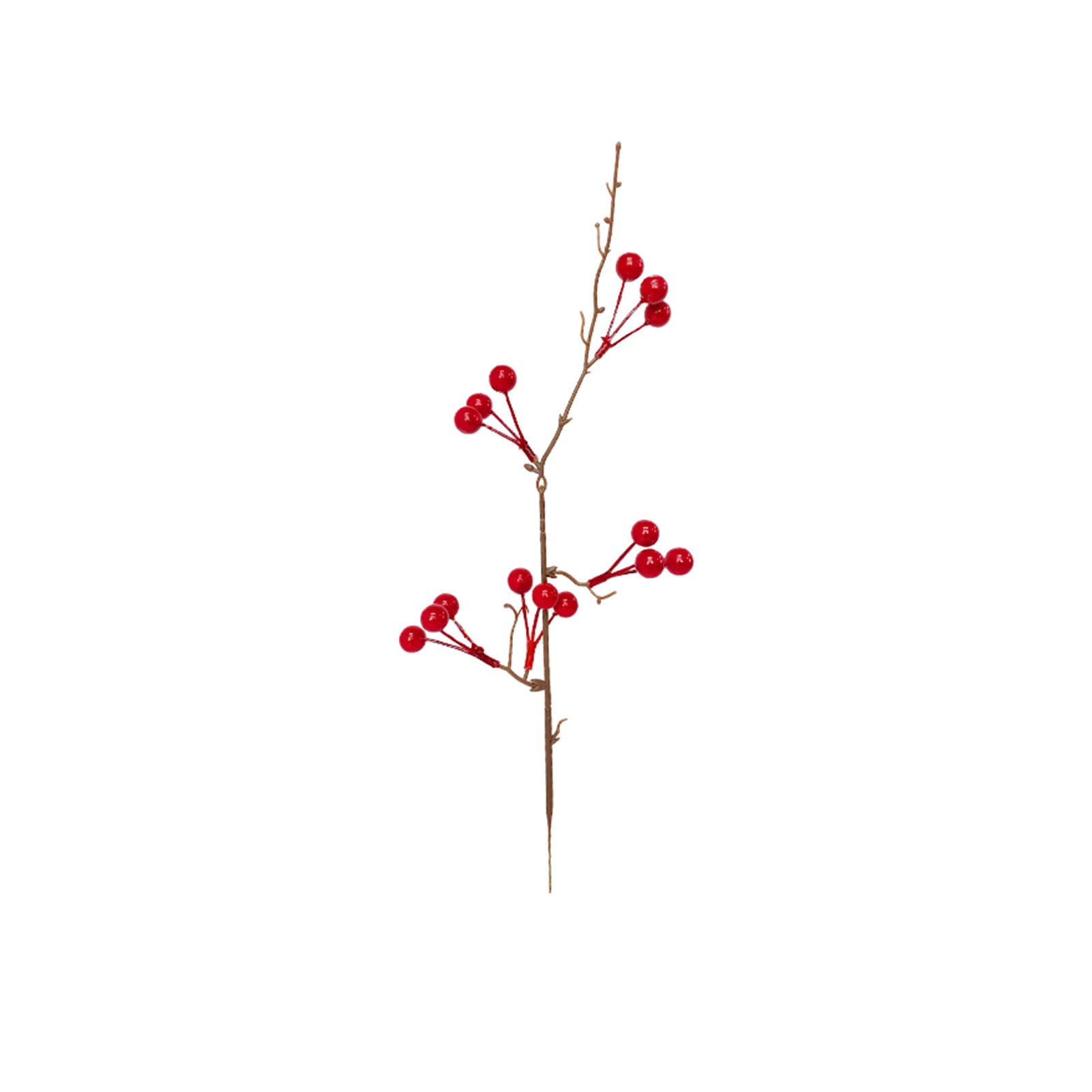 Tak met bessen - velvet - diverse varianten - rood/bruin - 70 cm
