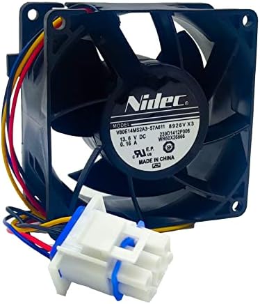 𝟮𝟬𝟮𝟯 𝙐𝙥𝙜𝙧𝙖𝙙𝙚𝙙 OEM WR60X26866 Refrigerator Evaporator Fan Motor Fit for Ge Refrigerator, Replace Evaporator Fan Motor WR60X10341 WR60X10356 WR60X10357 V80E14MS2A3-57A611 10 Year Warranty