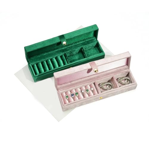 Boîte de rangement bijoux FBSHAD avec compartiments pour boucles d'oreilles