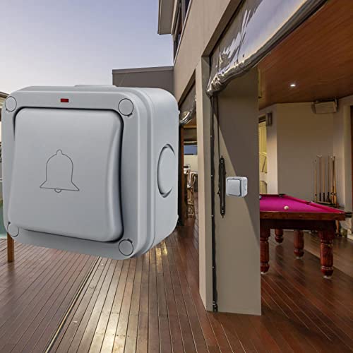 figatia Campainha de botão de pressão Abridor de porta de 250V Campainha ao ar livre Interruptor de