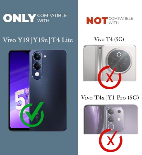 Image of Jkobi Back Cover for Vivo Y19e | Vivo Y19 | Vivo T4 Lite (Silicone Clear Shockproof Case with Camera Protection | Soft and Flexible | Transparent)