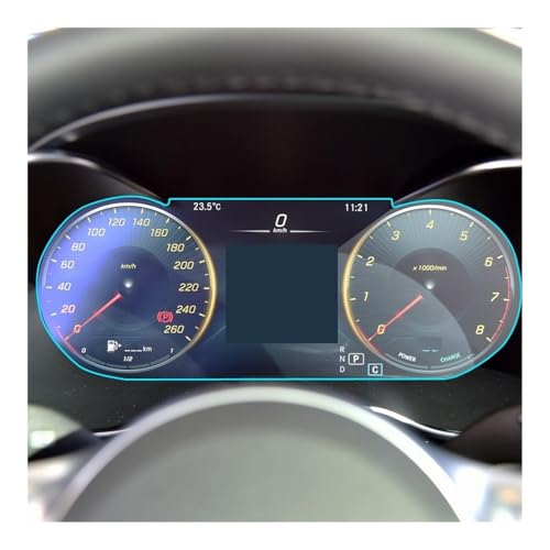 Film de protection d'écran en verre trempé de navigation pour Classe C W205 2019 2020