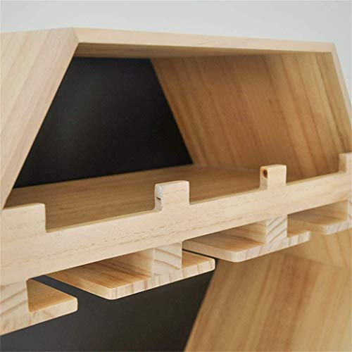 Casier à vin en bois hexagonal pour gagner de la place au mur - 6
