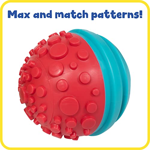 Ready 2 Learn Paint And Dough Texture Spheres - Set Of 4 - Ages 2 + - Mix And Match Sensory Fidget Toys For Toddlers - Diy Textures And Patterns, Red, Blue, Orange, Green #TOP2