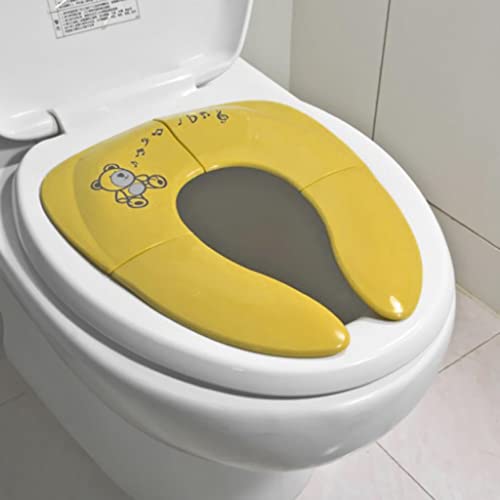 Tongina Assento de vaso sanitário portátil dobrável de plástico para viagem para bebês e crianças –