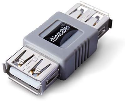rhinocables USB 2.0 A Male to A Male Cable Double End High Speed USB Plug Data Transfer Lead for External Hard Drive, Laptop, WD, Cooling Fan, Android TV Box, PC, DVD (USB Coupler)
