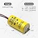 elxjar (2-Pack) 3V 1200mAh BR-2/3A Lithium Battery Replacement for Panasonic BR-2/3ASSP, Omron Instruments, Water Meter, Gas Meter, CNC, PLC Machines