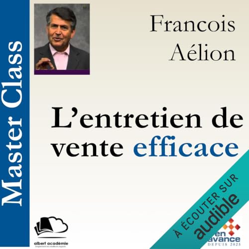 Diseño de la portada del título L'entretien de vente efficace