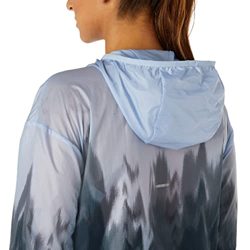 Asics Women's Kasane Jacket Gpx Lite Running Apparel, S, Mist #TOP3