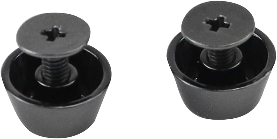 MY MIRONEY Screwback Studs Nailheads Purse Handbag Feet Nailhead Light Black Flat Stud Metal Cone Studs Rivet Bullet Spikes for DIY Purse Handbag Leather Craft,0.43" x 0.31",Pack of 12