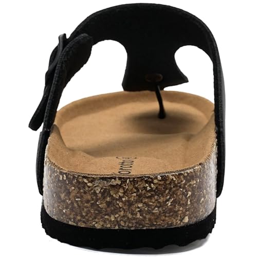 Torotto Mens Womens Flip Flops Thong Sandals with Cork Footbed Open Toe Adjustable Webbing Slides Sandals for Walking | Beach | Indoor3